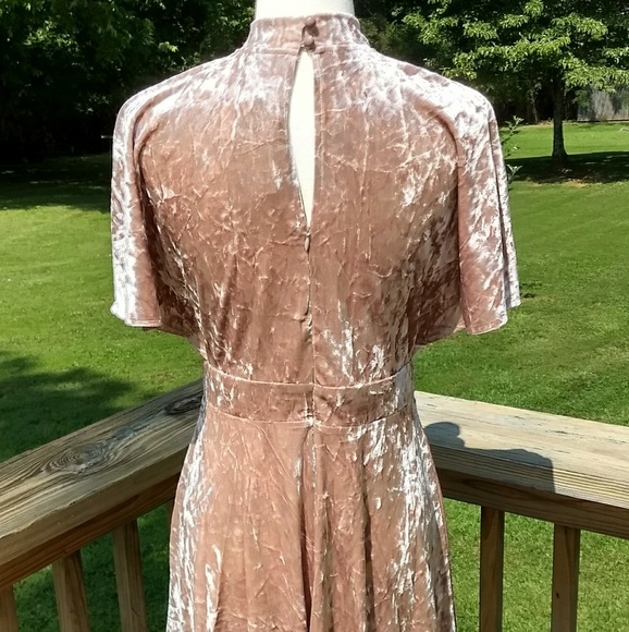 Grey & Gray velvet dress sz 8 rosegold NWT *D6 - Picture 5 of 5